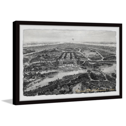 &City Top View& Framed Painting Print - 24 x 16 PFY6_I0BQV26