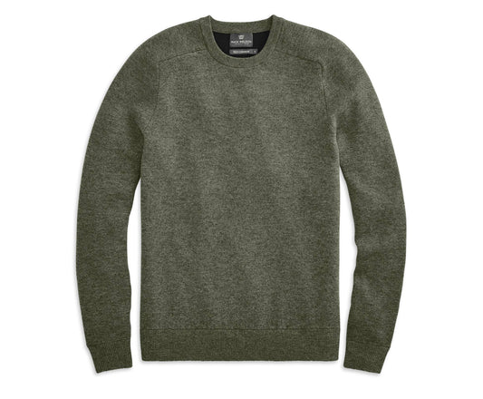 #1 Tech Cashmere Crew Neck Sweater Forest Heather | Mack Weldon KWT5_P7SDE47